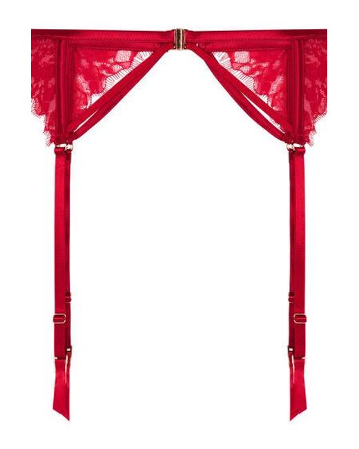 Hunkemöller Red Noeki Suspenderbelt
