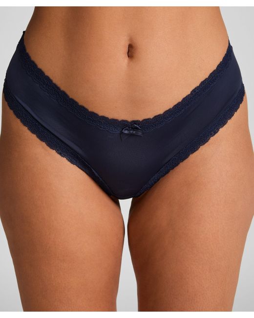 Braguita basileña con forma de V London Hunkemöller de color Blue