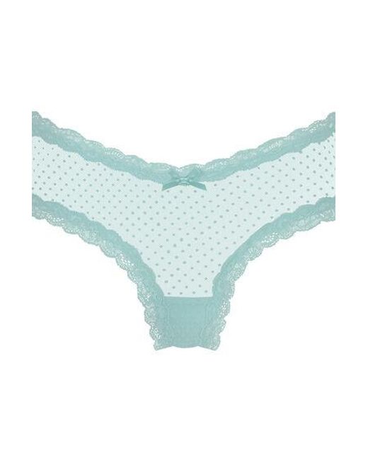 Hunkemöller Brazilian V-shape Mesh in het Blue