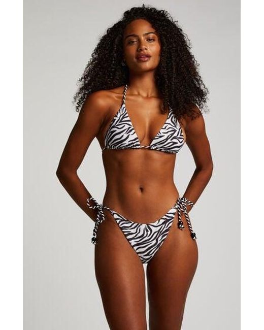 Hunkemöller Brown Doha High-Leg Bikini Bottoms
