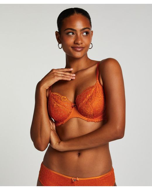 Hunkemöller Brown Marine Non-Padded Underwired Bra