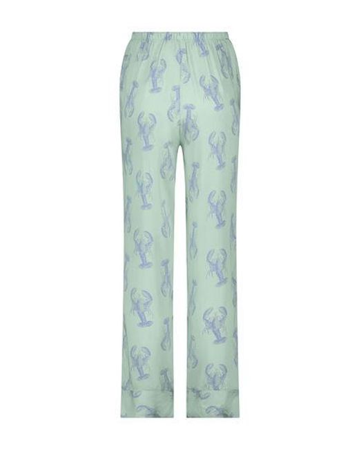 Hunkemöller Green Satin Trousers