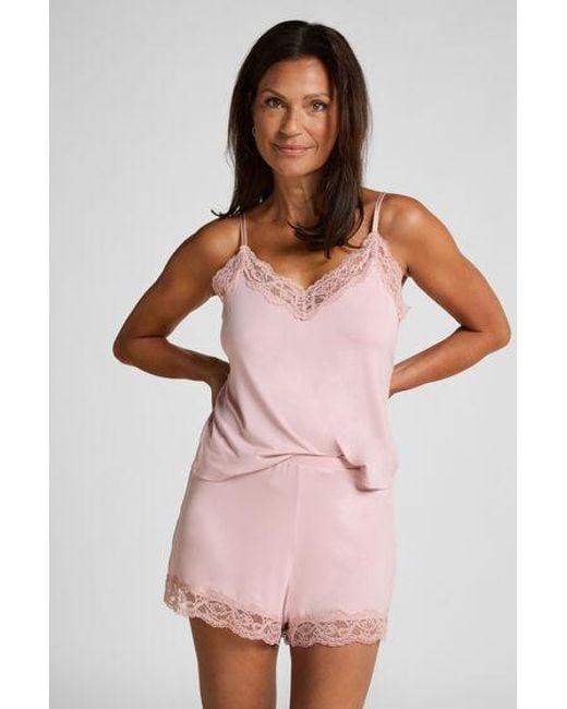 Hunkemöller Korte Pyjama Set in het Pink