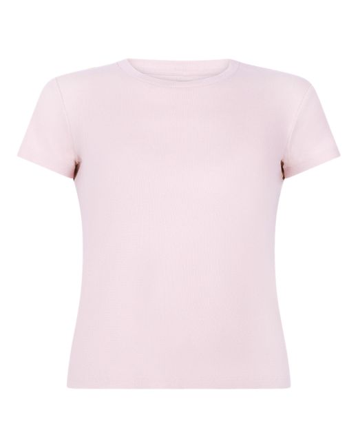 Hunkemöller Pyjama Top Korte Mouwen Rib in het Pink