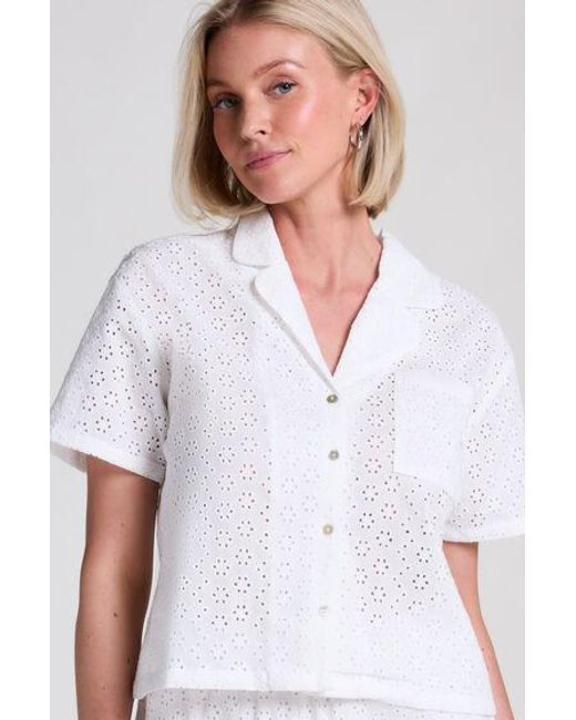 Hunkemöller White Jacket Broiderie Anglaise