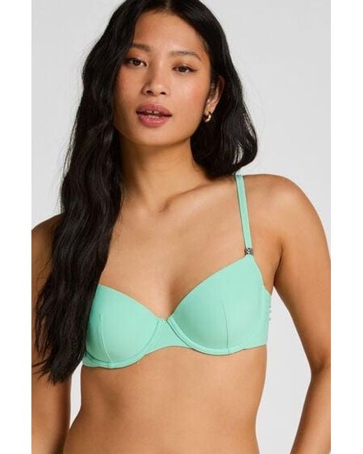 Hunkemöller Green Luxe Padded Underwired Bikini Top