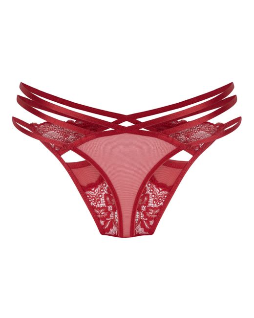 Hunkemöller String Janine in het Red