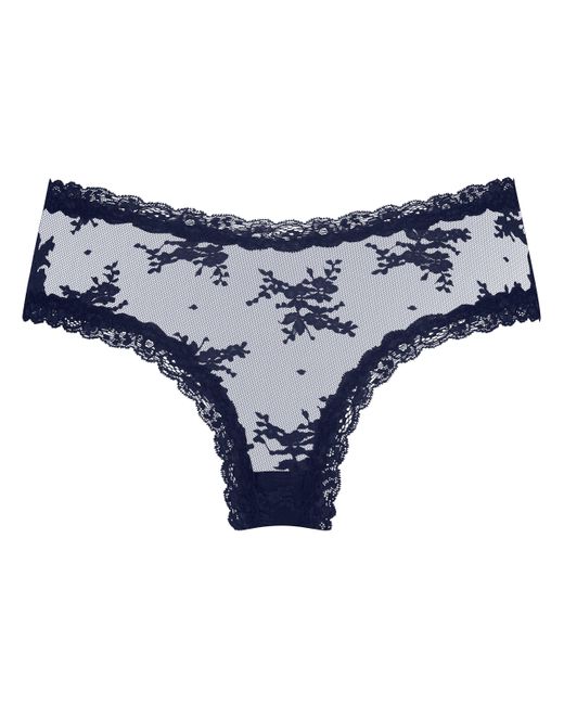 Hunkemöller Blue V-shape Mesh Brazilian