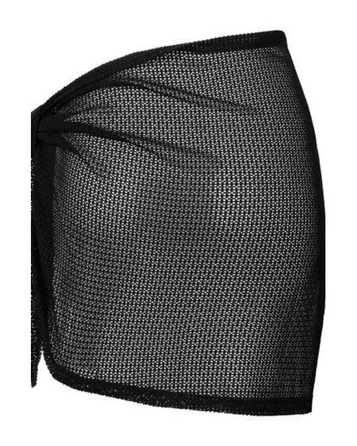 Hunkemöller Black Beach Knit Pareo