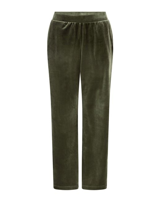 Hunkemöller Green Pyjamahose aus Samt