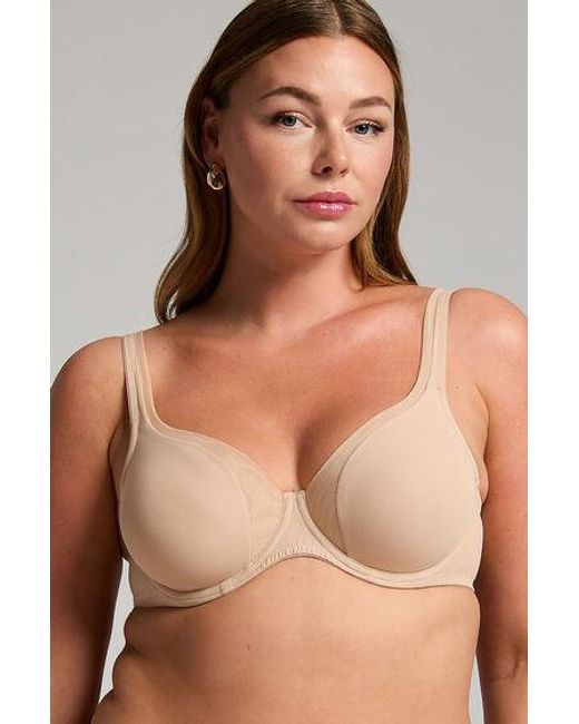 Hunkemöller Brown Mesh Non-Padded Underwired Bra