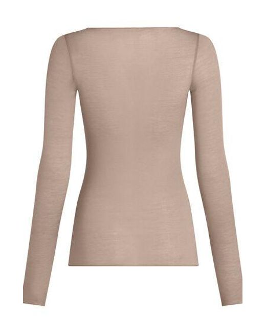 Hunkemöller Brown Super Soft Boatneck Shirt With Cashmere