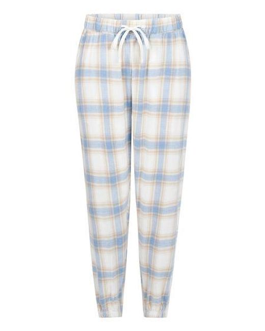 Hunkemöller Gray Petite Twill Check Pyjama Pants