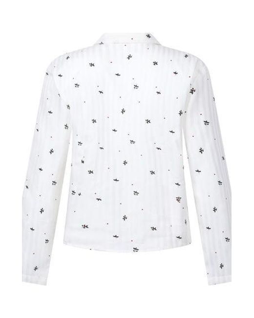 Hunkemöller White Jacquard Jacket Longsleeve