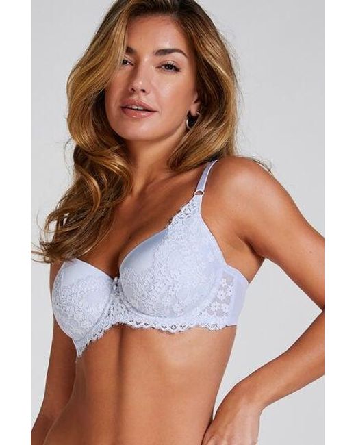 Hunkemöller Brown Daisy Padded Underwired Bra