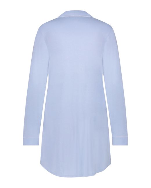 Robe-chemise à manches longues en jersey essential Hunkemöller en coloris Blue