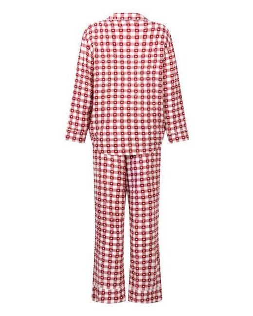 Hunkemöller Red Pyjamaset Twill