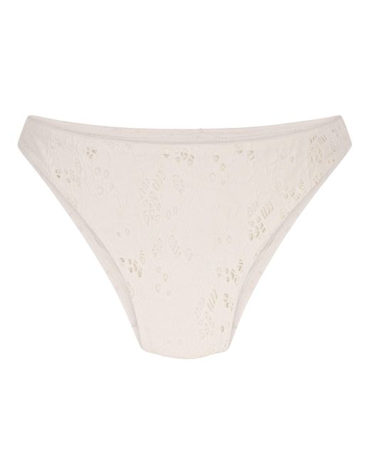Hunkemöller Gehaakt Hoog Uitgesneden Bikinibroekje in het Brown