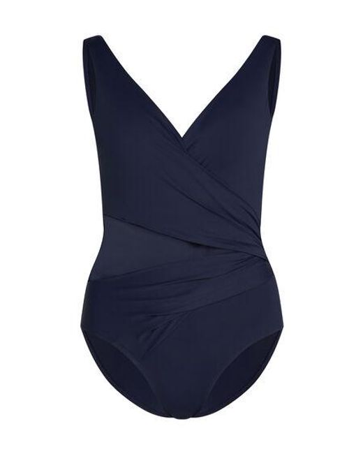 Hunkemöller Blue Shaping Shell Mesh Swimsuit