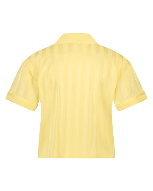 Veste à manches courtes en satin Hunkemöller en coloris Yellow