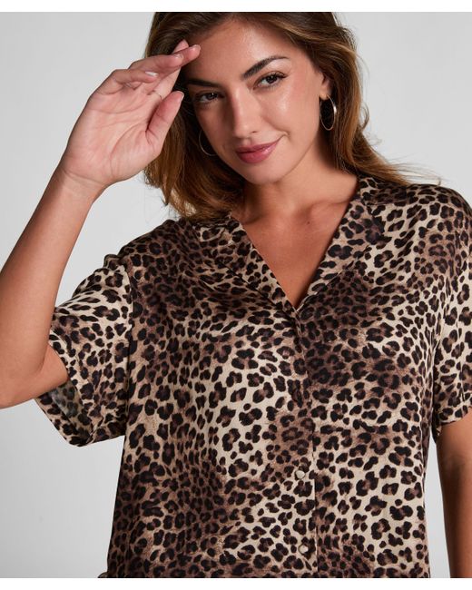 Chaqueta de satén Hunkemöller de color Brown