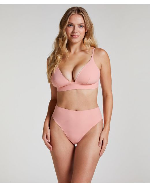 Triangular Bralette Smooth Hunkemöller de color Brown