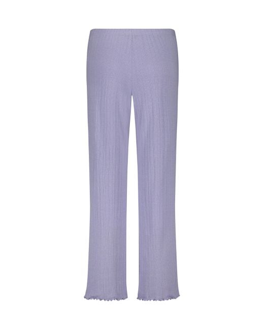 Hunkemöller Purple Pointelle Pyjama Pants