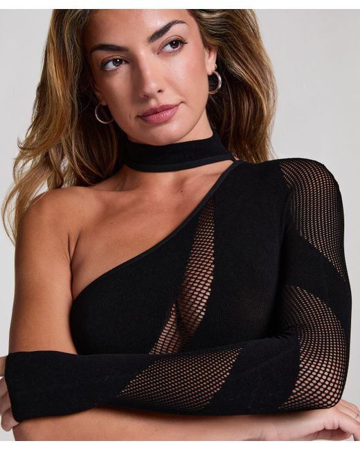 Bodi asimétrico Hunkemöller de color Black