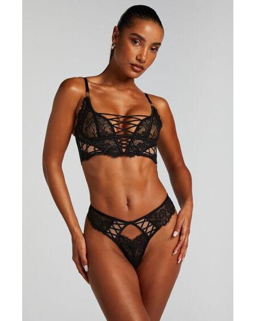 Hunkemöller Bralette Loretta in het Brown