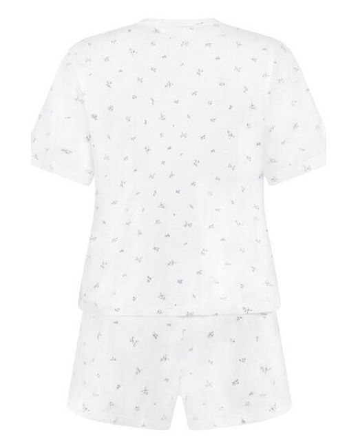 Hunkemöller White Pyjama Set Cotton