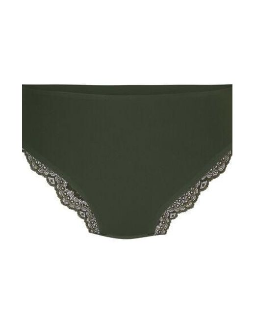 Hunkemöller Green Invisible Lace Back Brazilian