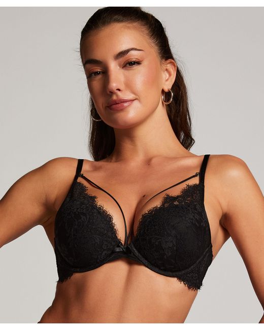 Hunkemöller Black Arabella Padded Underwired Maximiser Bra
