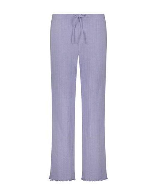 Hunkemöller Purple Pointelle Pyjama Pants