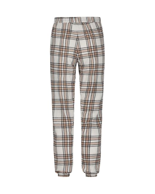 Pantalones de pijama de franela Hunkemöller de color Natural