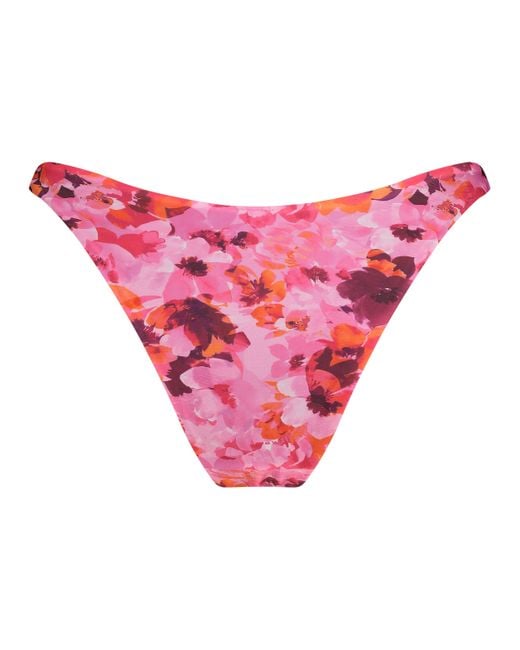 Hunkemöller Red Floral Triangle Bikini Top