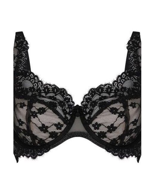 Hunkemöller Black Daisy Non-Padded Underwired Bra