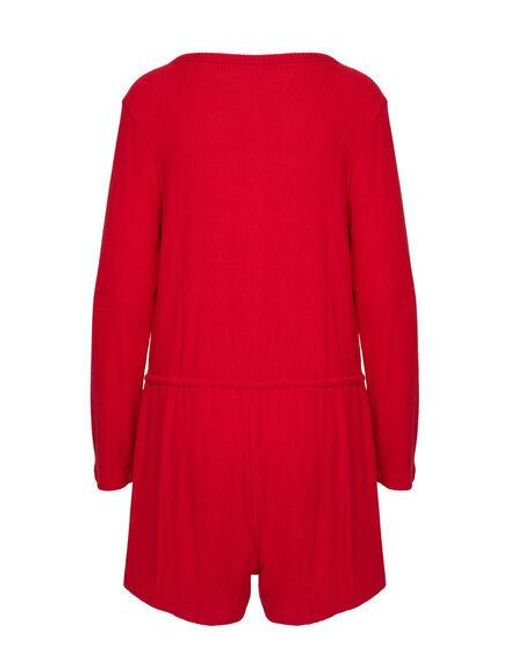Hunkemöller Red Onesie Short Jersey Rib