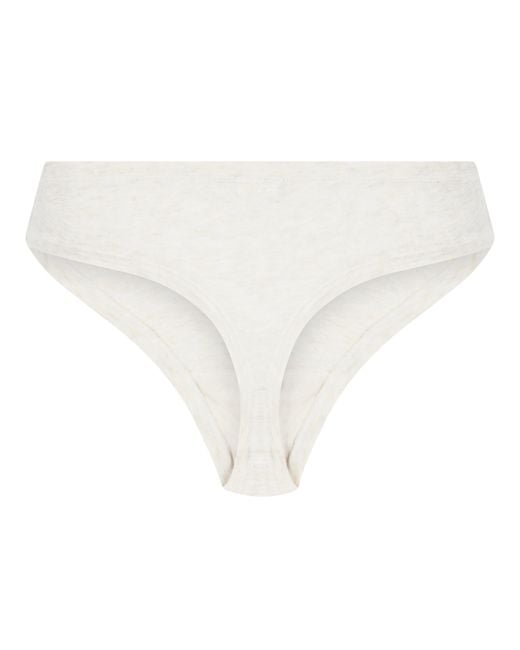 Hunkemöller White Thong Soft Cotton
