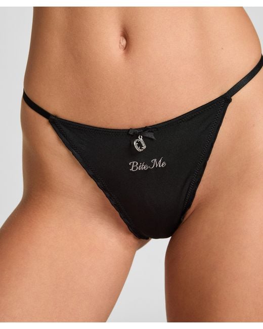 Tanga String Mandy Hunkemöller de color Brown