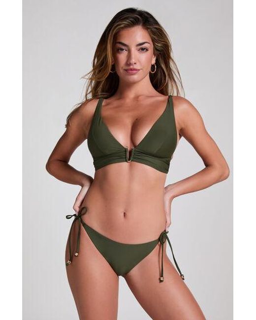 Hunkemöller Brown Luna Cheeky Bikini Bottom