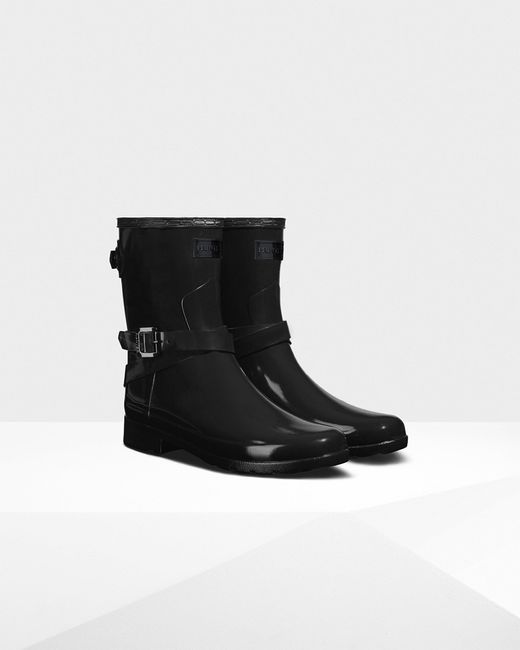 hunter original refined short rain boots