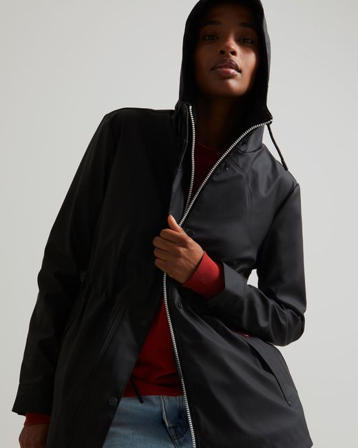 Hunter Women S Original Lightweight Waterproof Jacket In Black Save 33 Lyst Hunter Women S Original Lightweight Waterproof Jacket In Black Save 33 Lyst