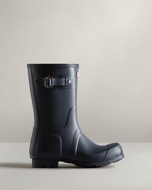 hunter navy wellies