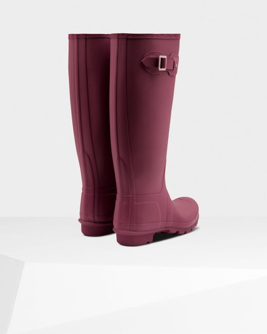 hunter original tall wide leg rain boots