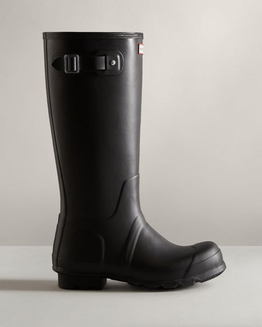 HUNTER Rubber Tall Insulated Wellington Boots in Black for Men | Lyst