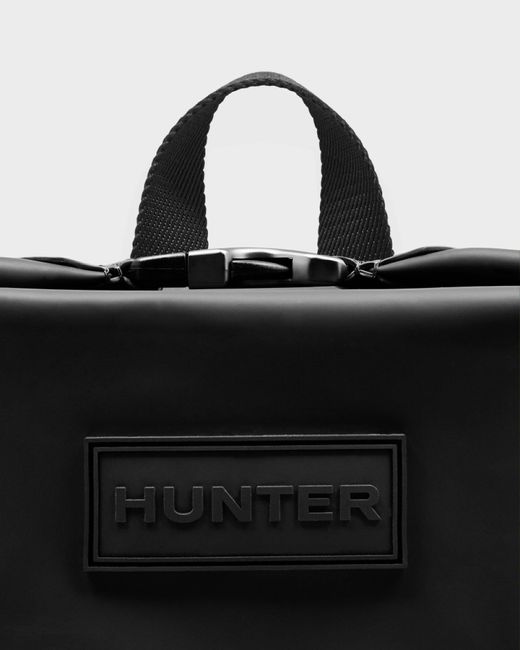 HUNTER Original Top Clip Backpack Rubberized Leather in Black Save 15 Lyst