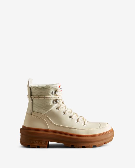 HUNTER Rebel Explorer Leather Commando Boots in Natural Lyst
