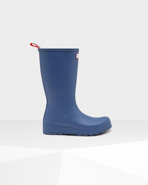 HUNTER Women's Original Play Tall Rain Boots in Blue Lyst