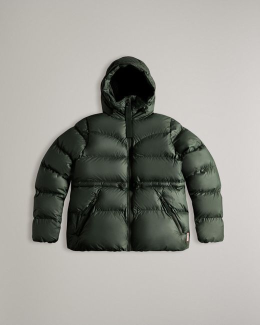 a line puffer jacket