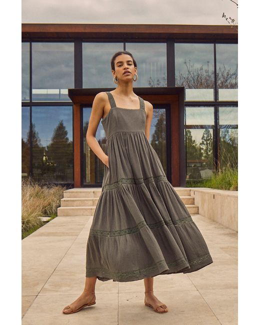 Hunter Bell Daniela Dress in Metallic Lyst